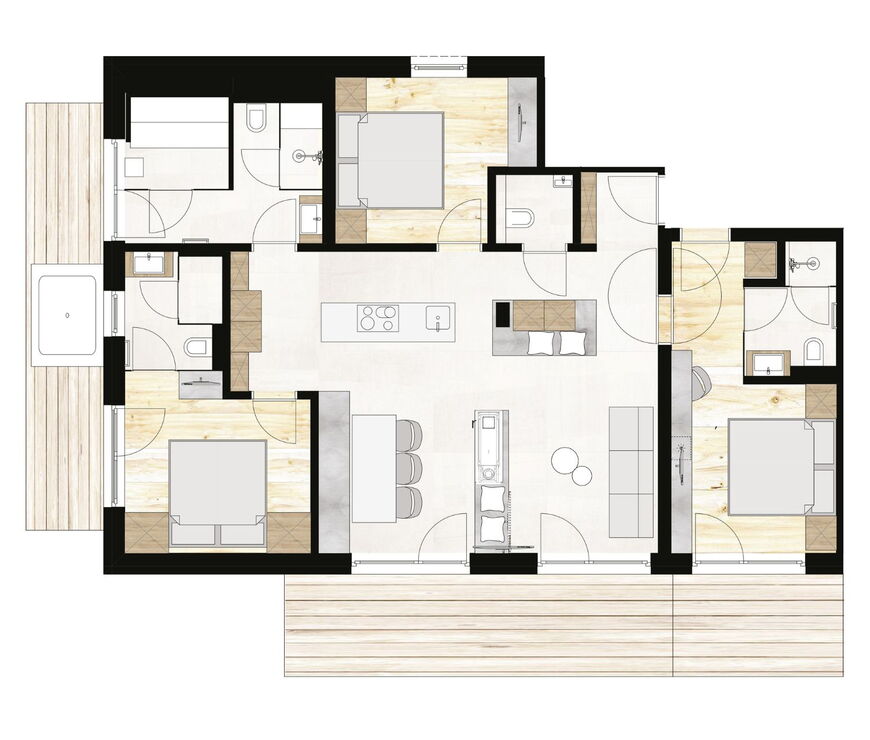 Glemm by AvenidA | 3 Schlafzimmer Penthouse mit privater Sauna