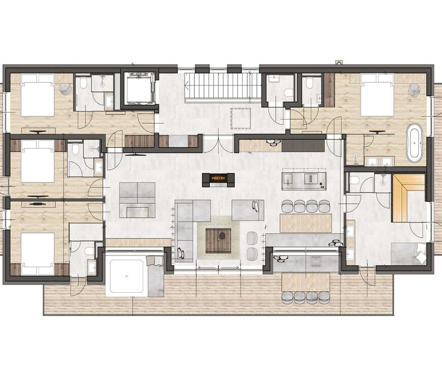 Glemm by AvenidA | 4 Schlafzimmer Penthouse mit privater Sauna